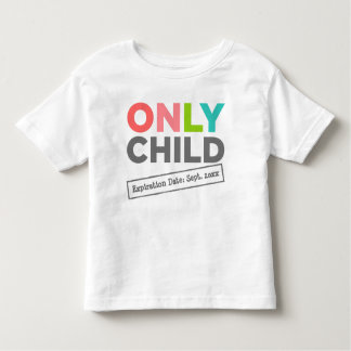 Camiseta Infantil Somente Data de Expiração Filho [Sua Data]