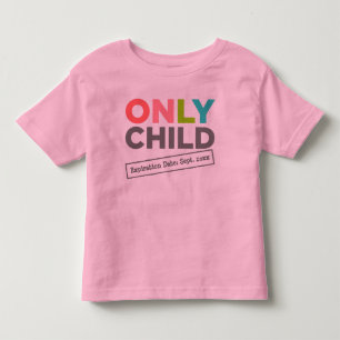 Camiseta Infantil Somente Data de Expiração Filho [Sua Data]