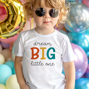 Camiseta Infantil Sonhe Grande Pequeno   Positividade Colorida