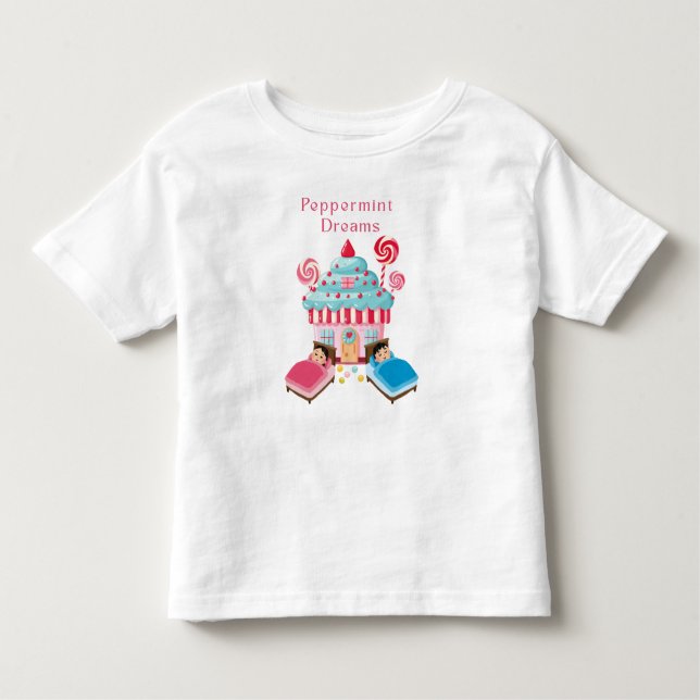 Camiseta Infantil Sonhos de hortelã  (Frente)