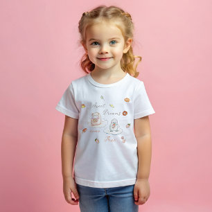 Camiseta Infantil Sonhos Doces Chegam a Aniversário de criança Verda