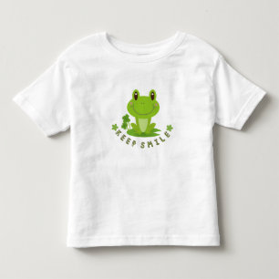 Camiseta Infantil Sorrindo Rã Feliz Fofa