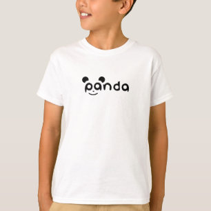 Camiseta Infantil Sorriso de Panda Fofo   Desenhos