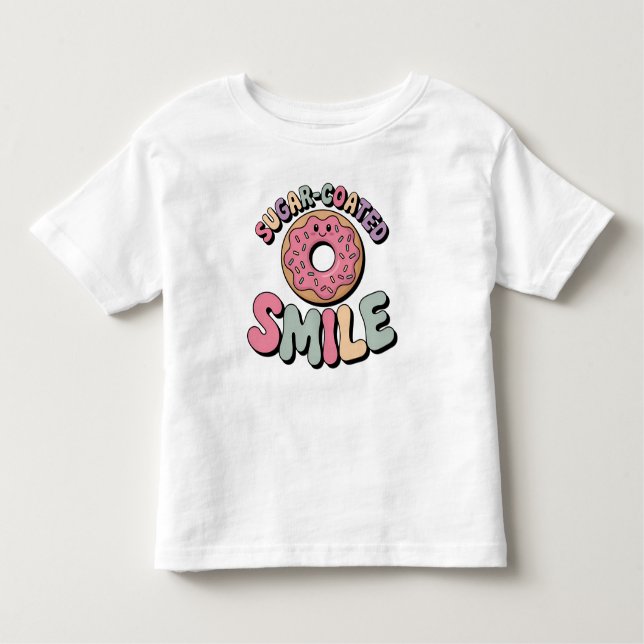 Camiseta Infantil Sorriso Revestido Com Açúcar | Rosquinha (Frente)