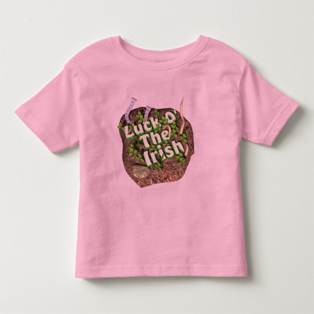 Camiseta Infantil Sorte Das T-shirts Irlandesas (Frente)