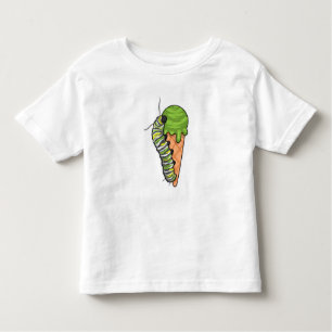 Camiseta Infantil Sorvete das lagartas