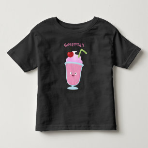 Camiseta Infantil sorvete de morango bonito desenho