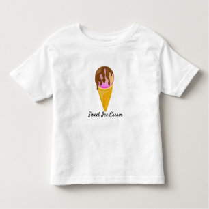 Camiseta Infantil Sorvete doce colorido em um cone