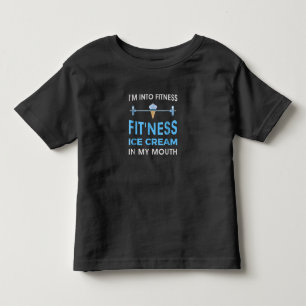 Camiseta Infantil sorvete Foodie Ness Gym Oferece Homens Mulheres