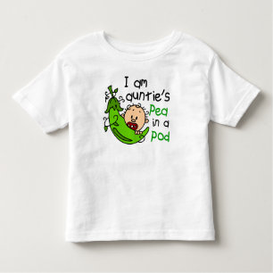 Camiseta Infantil Sou a ervilha da tia num pote