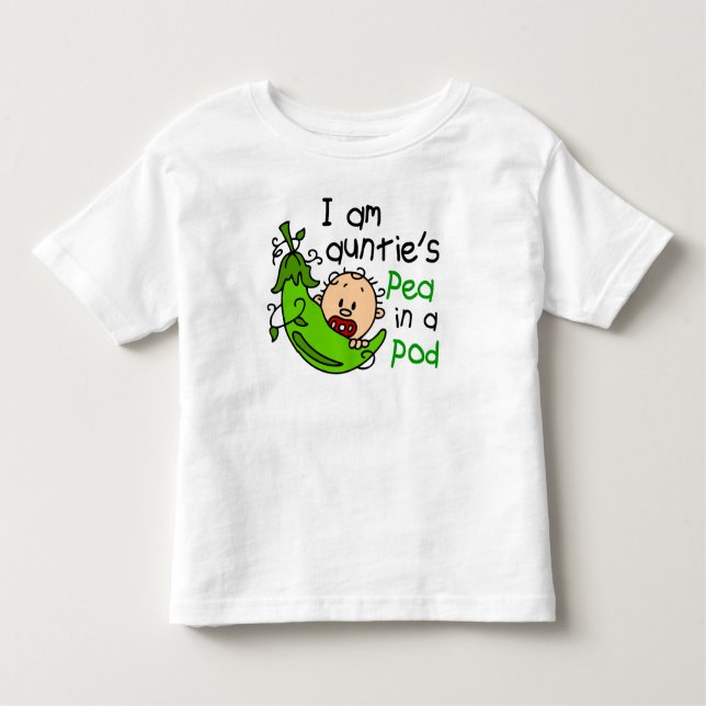Camiseta Infantil Sou a ervilha da tia num pote (Frente)