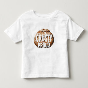 Camiseta Infantil Sou crocante e orgulhoso, eu faço pão