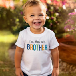 Camiseta Infantil Sou do Big Brother Modern Colorful Boy