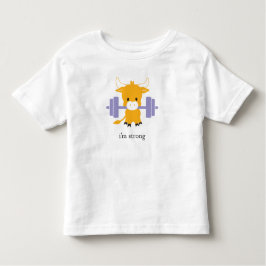 Camiseta Infantil Sou forte! Ano da t-shirt do Ox Zoodiac
