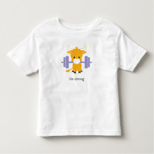 Camiseta Infantil Sou forte! Ano da t-shirt do Ox Zoodiac