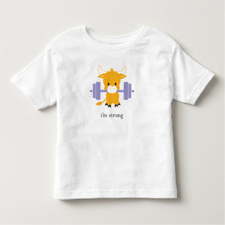 Camiseta Infantil Sou forte! Ano da t-shirt do Ox Zoodiac