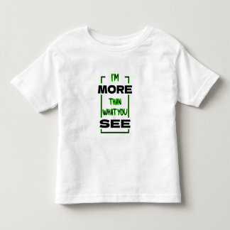 Camiseta Infantil Sou Mais do Que Você Vê Design de Tipografia Negri