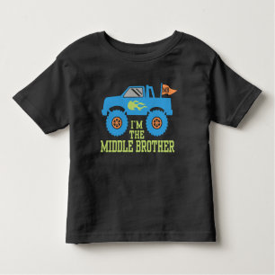 Camiseta Infantil Sou o Caminhão do Monstro do Irmão Médio