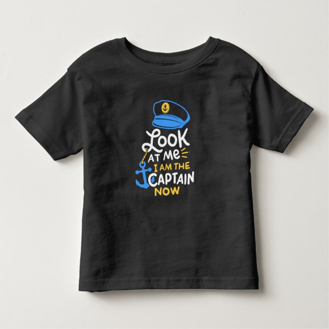 Camiseta Infantil Sou O Capitão Barco Capitão Gift (Frente)