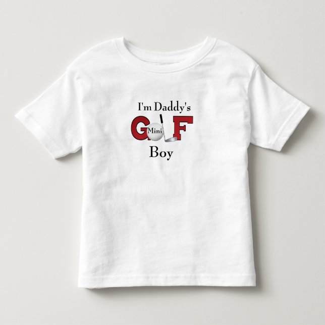 Camiseta Infantil Sou o Pai Mini Golf Boy (Frente)