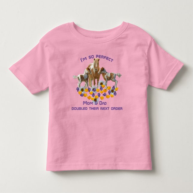 Camiseta Infantil Sou tão perfeita - gêmeas (Frente)