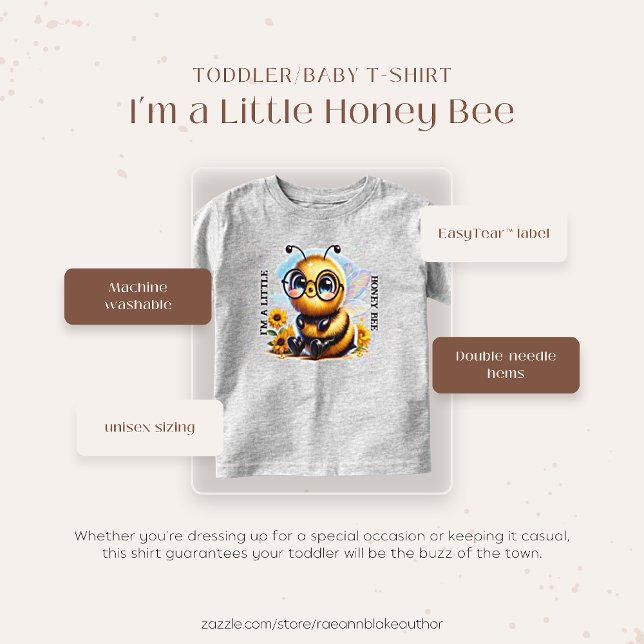 Camiseta Infantil Sou um Pequeno Bee Toddler/Baby T-Shirt (Criador carregado)