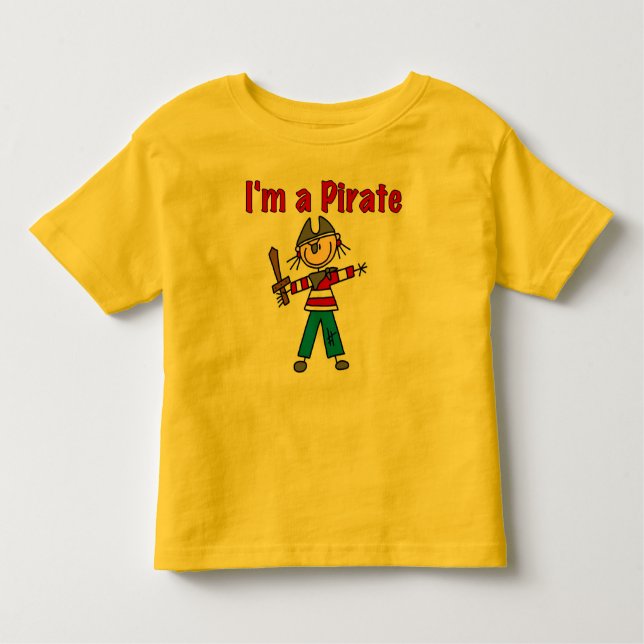 Camiseta Infantil Sou um pirata (Frente)
