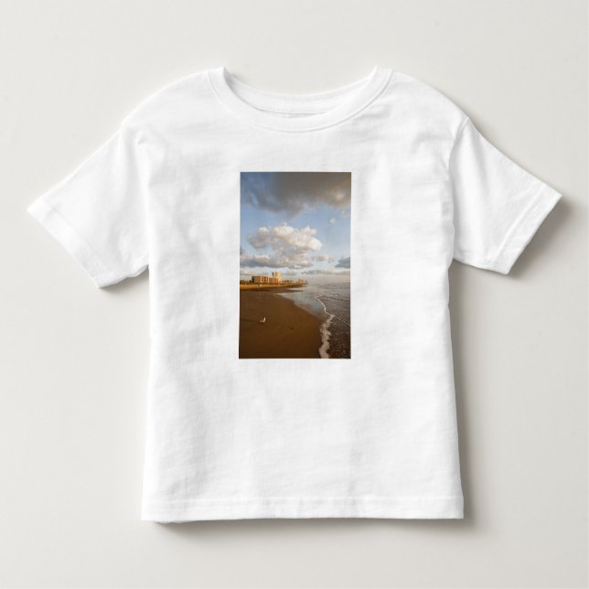 Camiseta Infantil South Padre Island, Texas, EUA, resort hotels, (Frente)