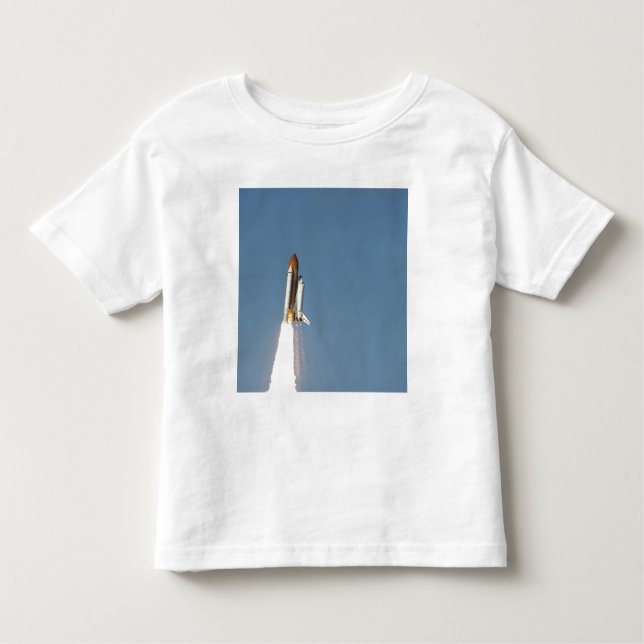 Camiseta Infantil Space Shuttle Atlantis levanta 11 (Frente)