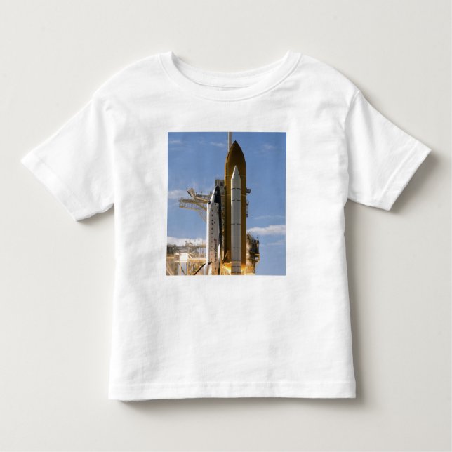 Camiseta Infantil Space Shuttle Atlantis levanta 5 (Frente)