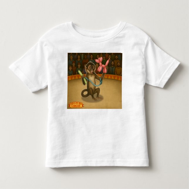 Camiseta Infantil Spike's balloon monkey magic (Frente)