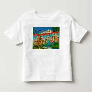 Camiseta Infantil Spokane, Washington - grandes cenas da letra