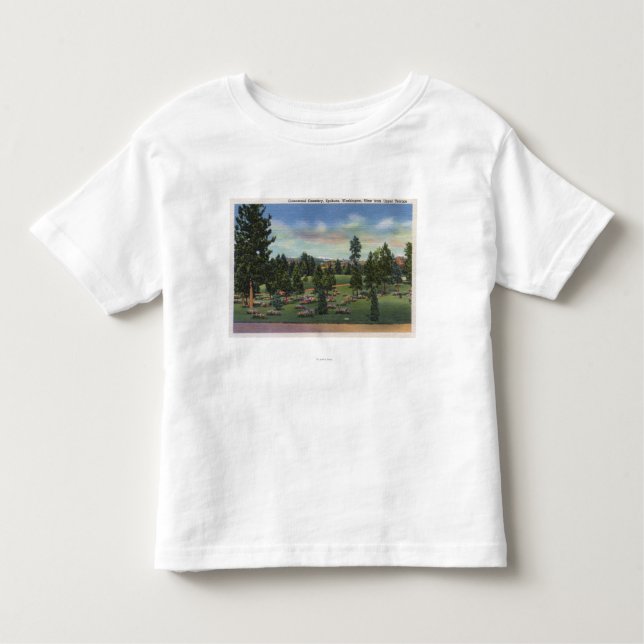 Camiseta Infantil Spokane, Washington - terraço superior (Frente)