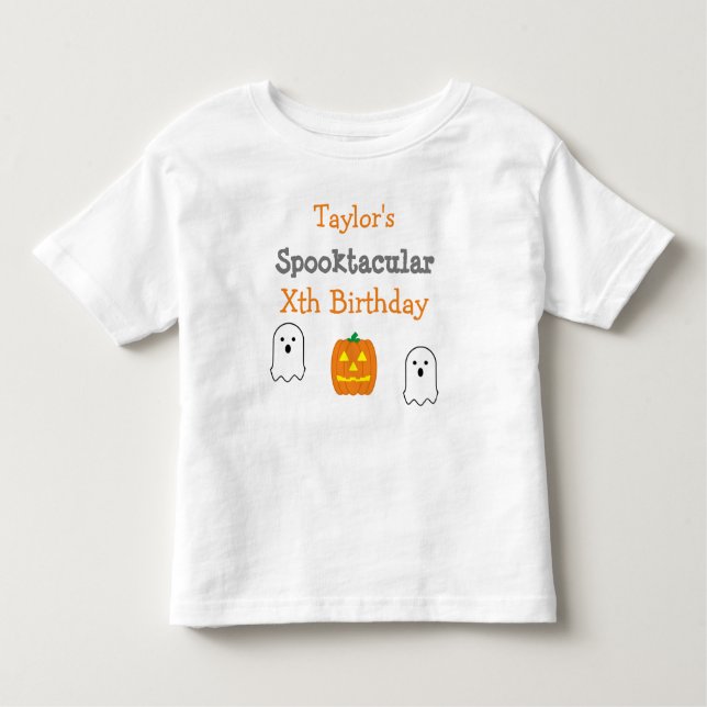 Camiseta Infantil Spooktacular Birthday (Frente)