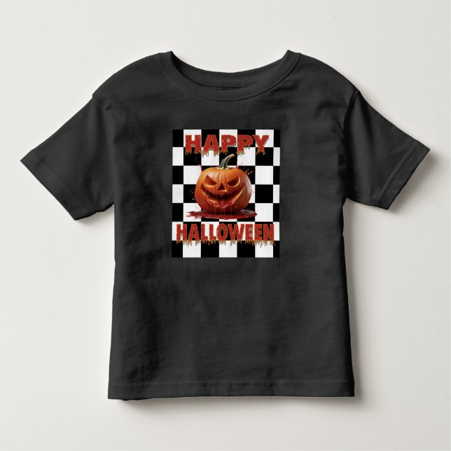 Camiseta Infantil Spooky Bloody Pumpkin (Frente)