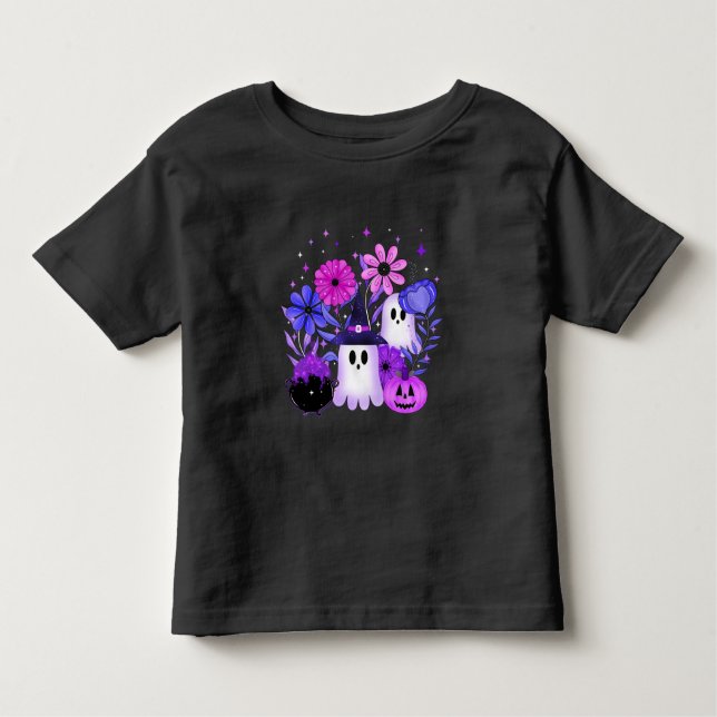 Camiseta Infantil Spooky Midnight Garden (Frente)