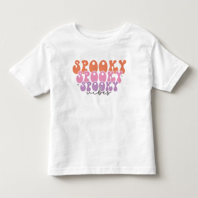 Camiseta Infantil Spooky Spooky Vibes Spooky (Frente)