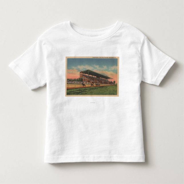 Camiseta Infantil Springfield, IL - cavalo justo das terras do (Frente)
