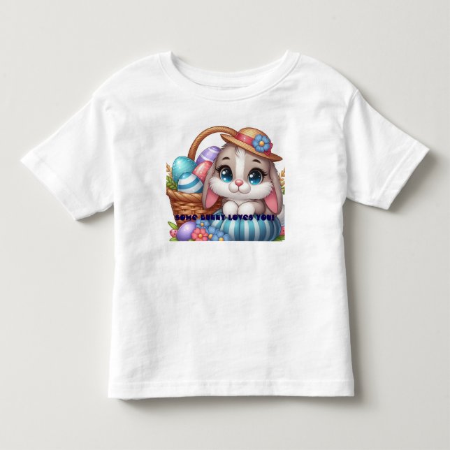 Camiseta Infantil Springtime Bunny Bliss (Frente)