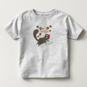 Camiseta Infantil Squirrel com o t-shirt da criança das bolotas