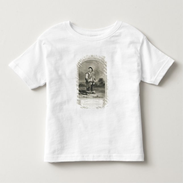 Camiseta Infantil Sr. Hackett como Falstaff, no ato de Henry IV (Frente)