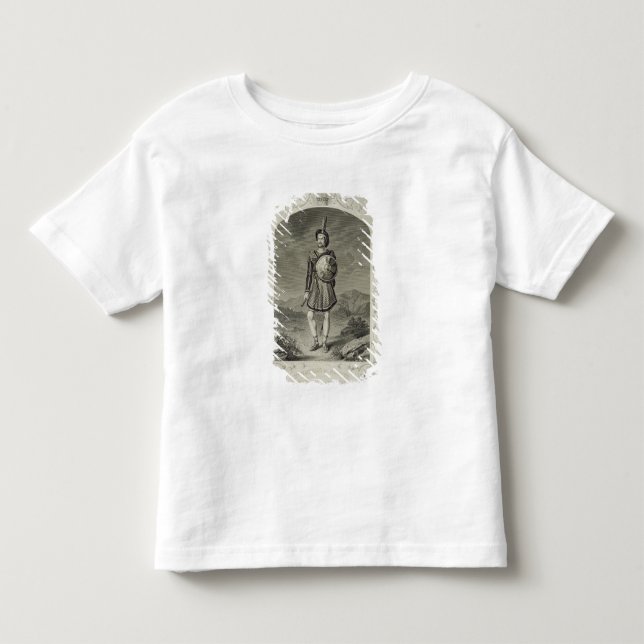 Camiseta Infantil Sr. Macready como Macbeth, ato mim cena 3, no jogo (Frente)