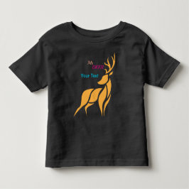 Camiseta Infantil Sr. Veado Gráfico – Estilo Rústico de Floresta