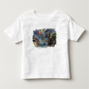Camiseta Infantil St Anthony de Pádua que Preaching aos peixes