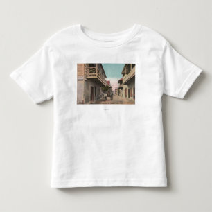 Camiseta Infantil St Augustine, Florida - vista da rua de Charlotte