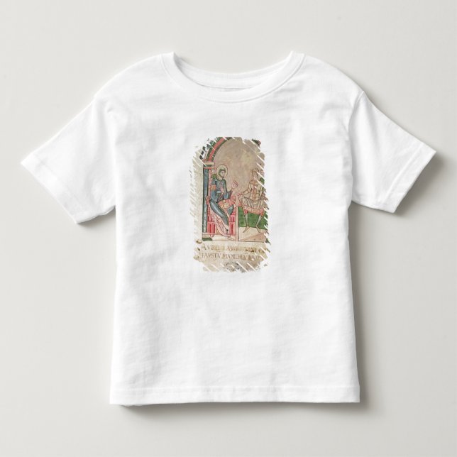 Camiseta Infantil St Augustine que discute com o Faustus (Frente)