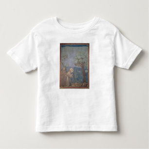 Camiseta Infantil St Francis que Preaching aos pássaros, 1297-99