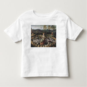 Camiseta Infantil St. Genevieve que guarda seu rebanho