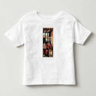 Camiseta Infantil St Joseph retratou como um carpinteiro medieval