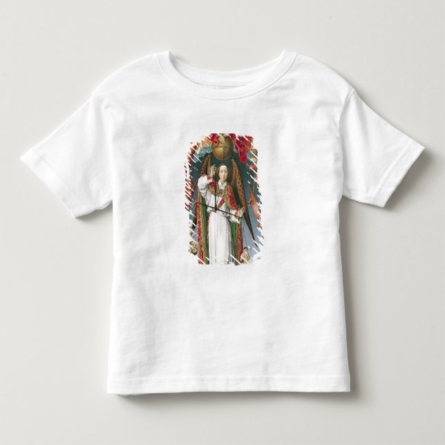 Camiseta Infantil St Michael que pesa as almas (Frente)